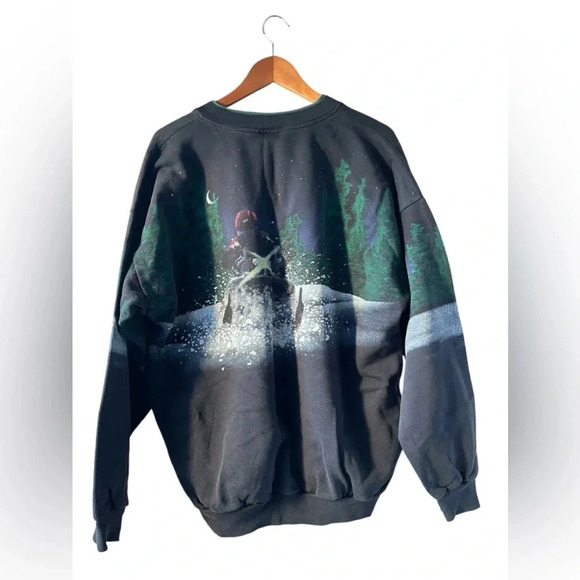 Vintage Artisan Sunschein Designs Women’s XL Snowmobile Pullover Sweatshirt - Picture 3 of 12